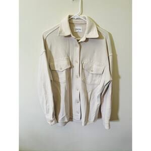 Aritzia Wilfred Free Cream Button Up Shirt